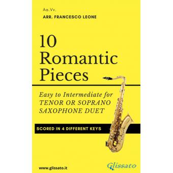 10 Romantic Pieces for Bb Sax Duet