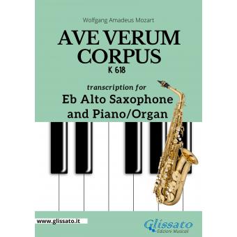 Ave Verum Corpus - Eb Alto Sax and Piano/Organ