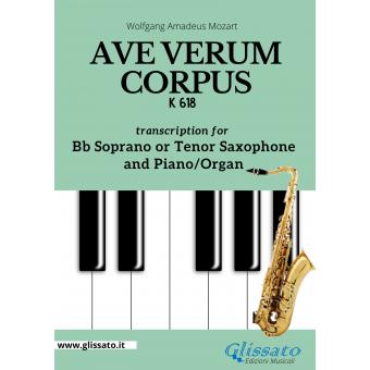 Ave Verum Corpus - Bb Soprano or Tenor Sax and Piano/Organ