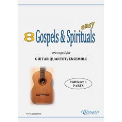8 (Easy) Gospels & Spirituals (Guitar quartet)