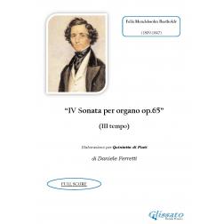 III tempo dalla IV Sonata per organo op.65